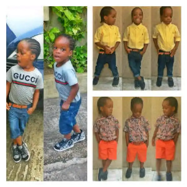 New Pictures Of Wizkid’s Son– WEARING GUCCI HEAD TO TOE!! He’s Really SO ADORABLE!!!! 